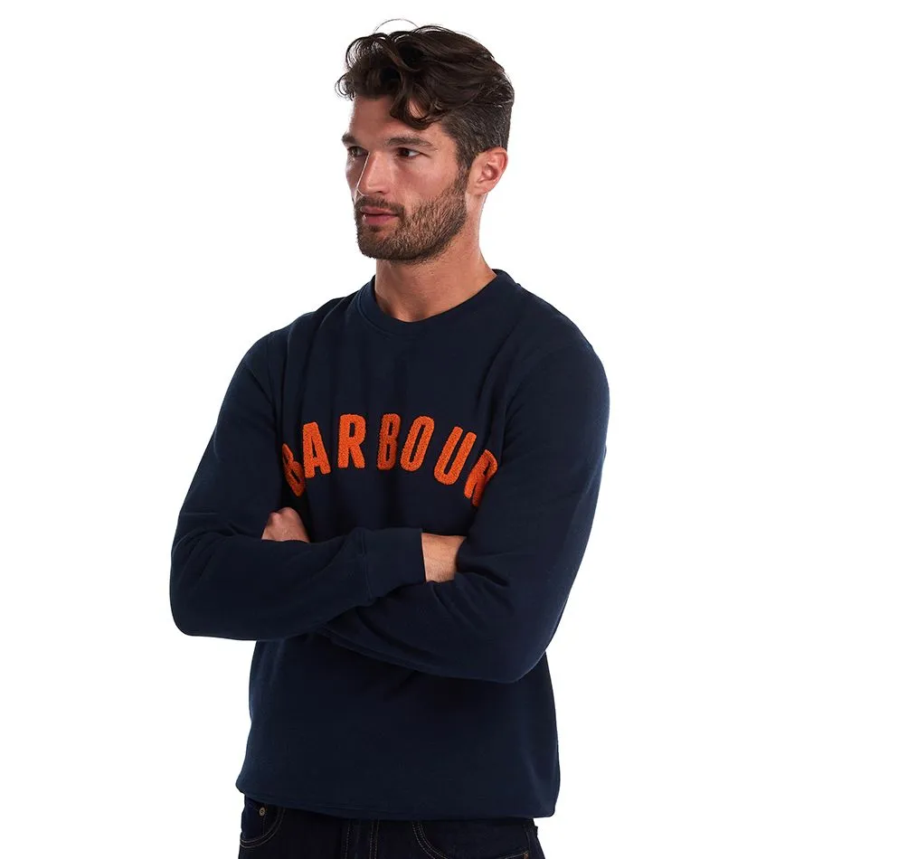 Barbour Men's PREP LOGO CREW - Navy