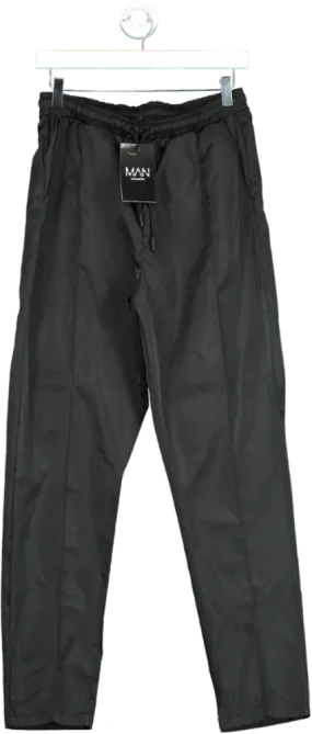 Boohoo Man Black Regular Fit Trousers UK M