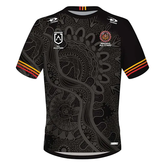 Classic Indigenous AS 2024 Mens Training Tshirt Black