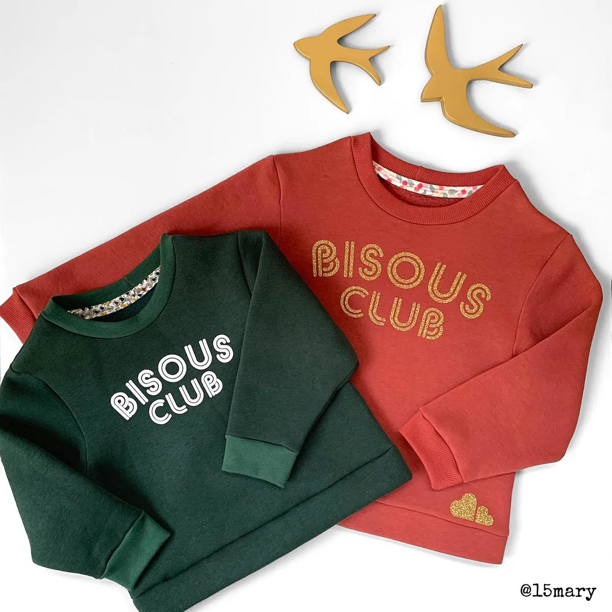 JASMIN Duo Sweatshirt   Dress - Girl   Mum - PDF Sewing Pattern