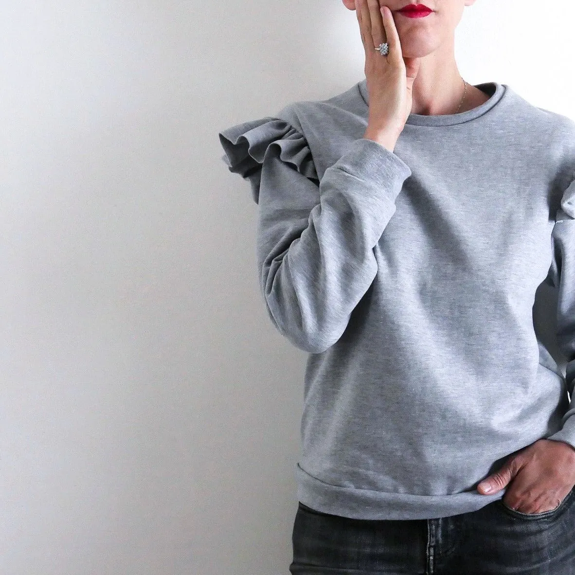 JASMIN Duo Sweatshirt   Dress - Girl   Mum - PDF Sewing Pattern