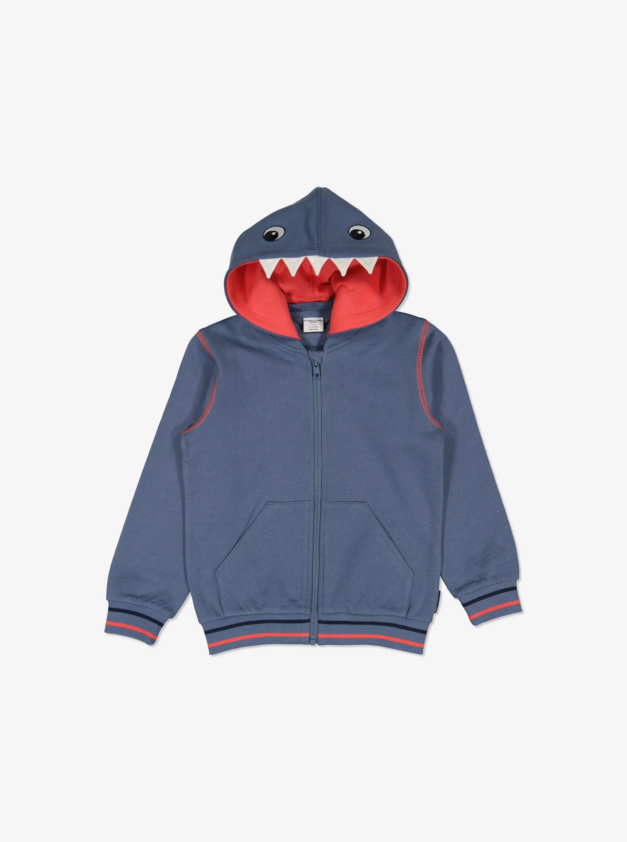 Shark Applique Kids Hoodie