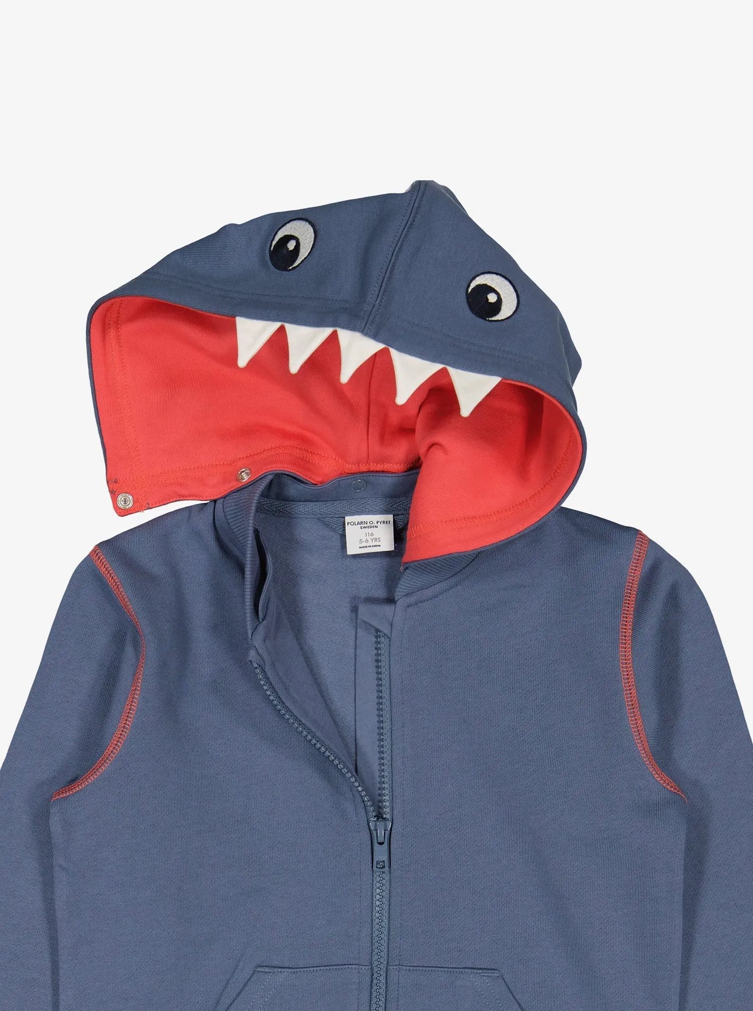 Shark Applique Kids Hoodie