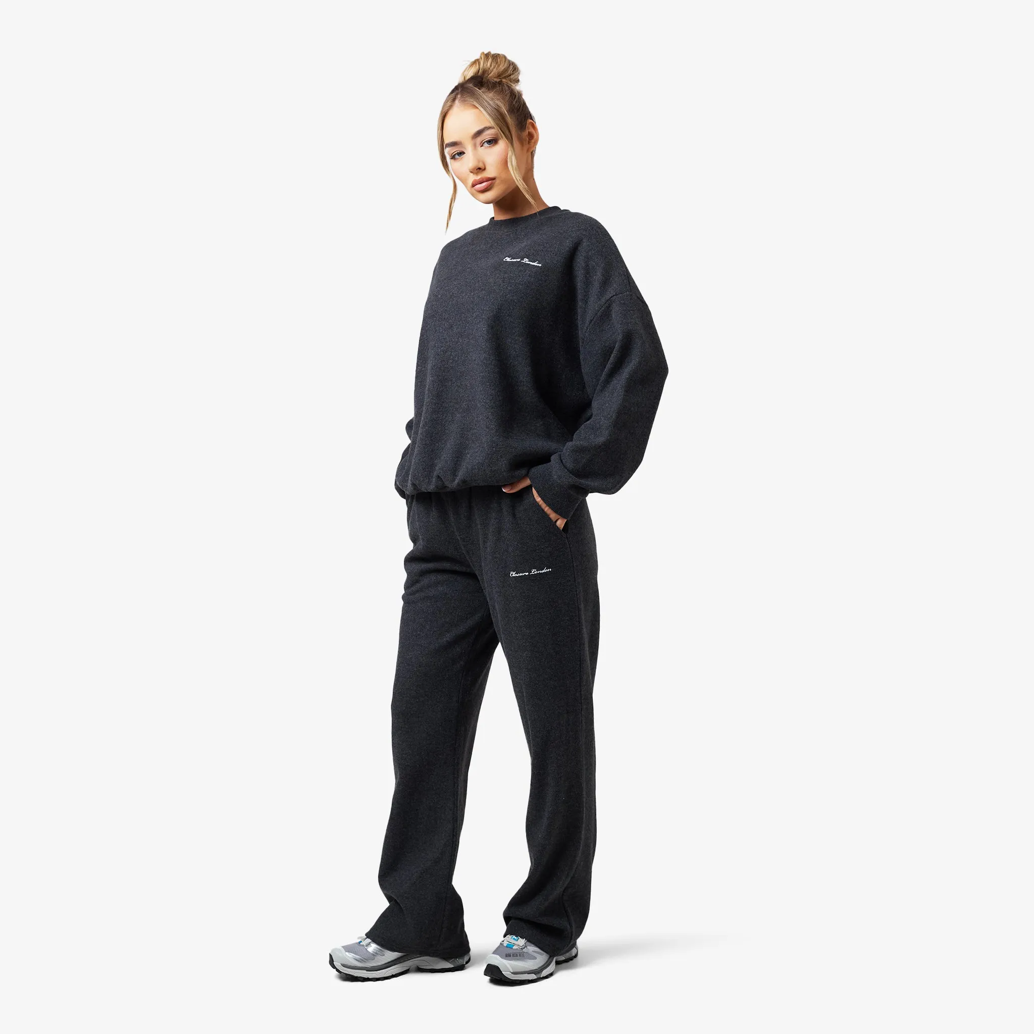 Soft Knit Crewneck I Charcoal